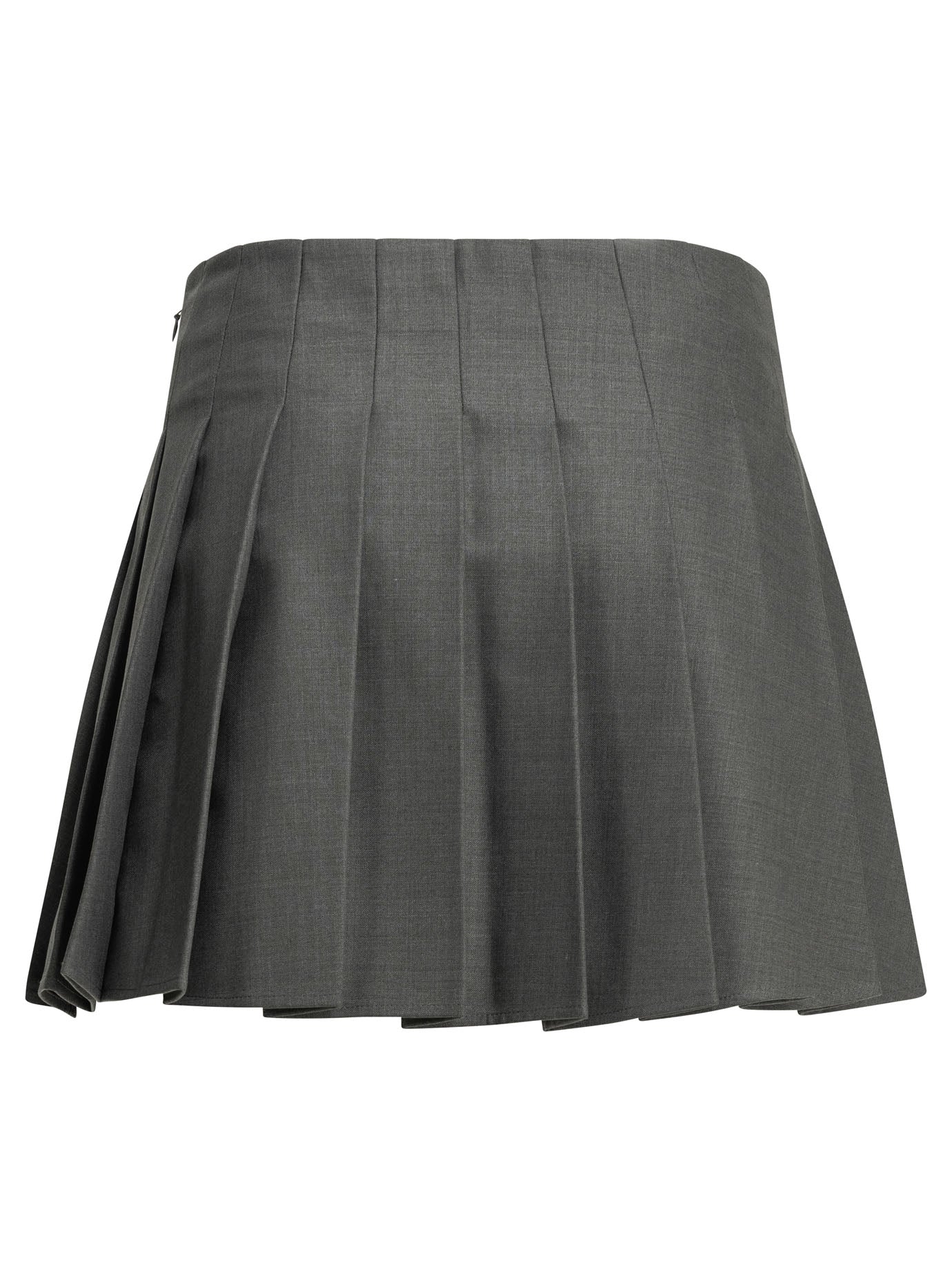 Self-Portrait Pleated miniskirt - Grey