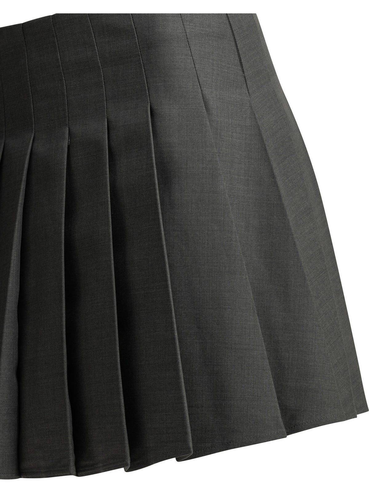 Self-Portrait Pleated miniskirt - Grey
