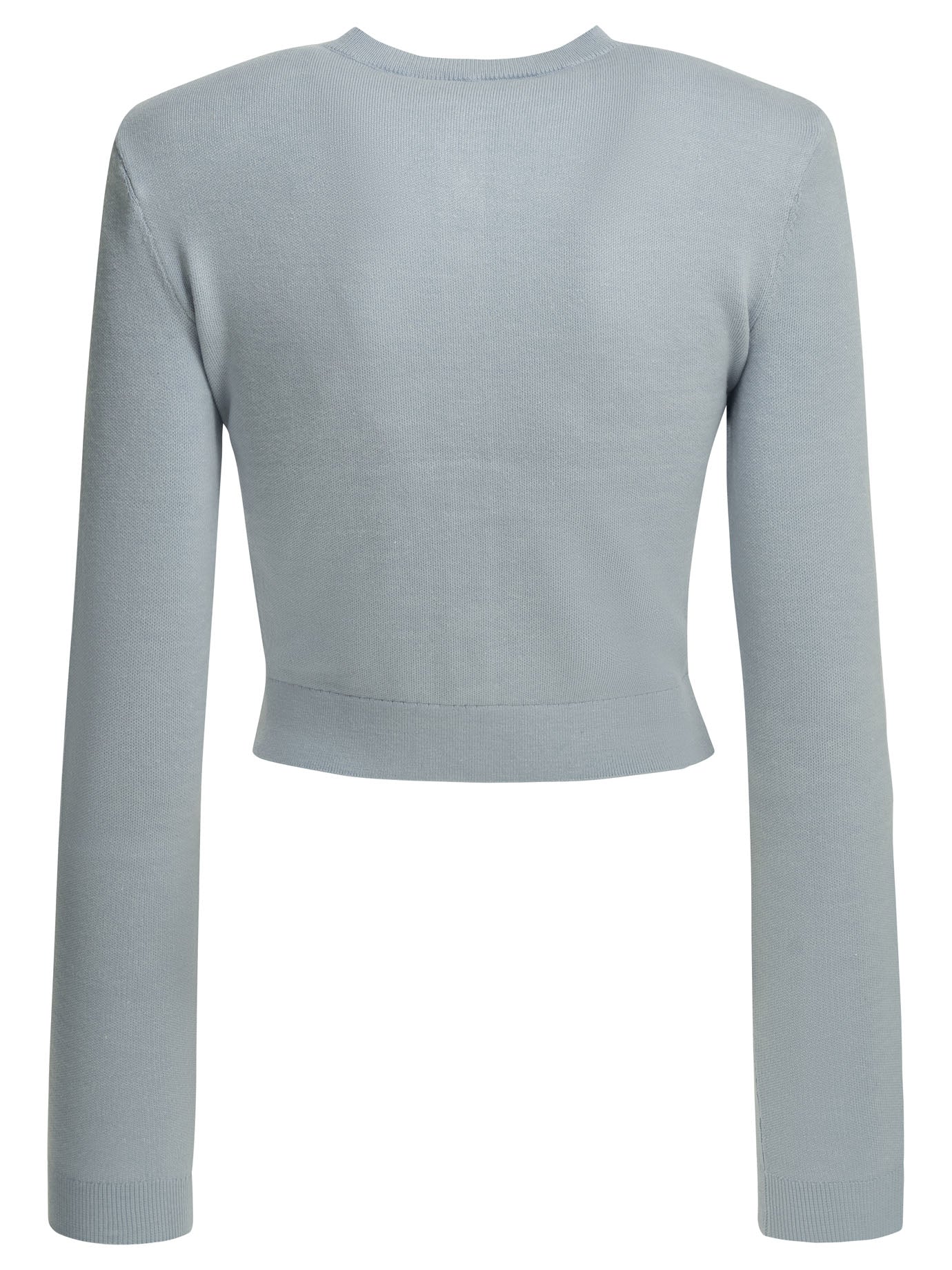 Self-Portrait Embroidered cardigan - Light Blue