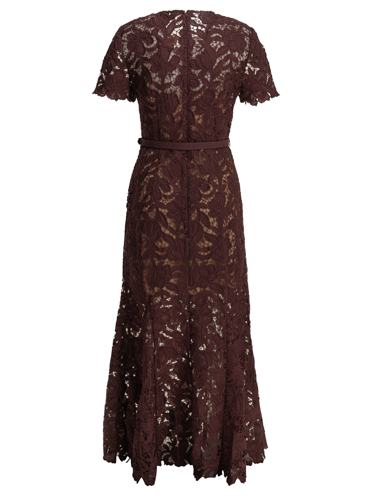 Self-Portrait Lace midi dress - Bordeaux