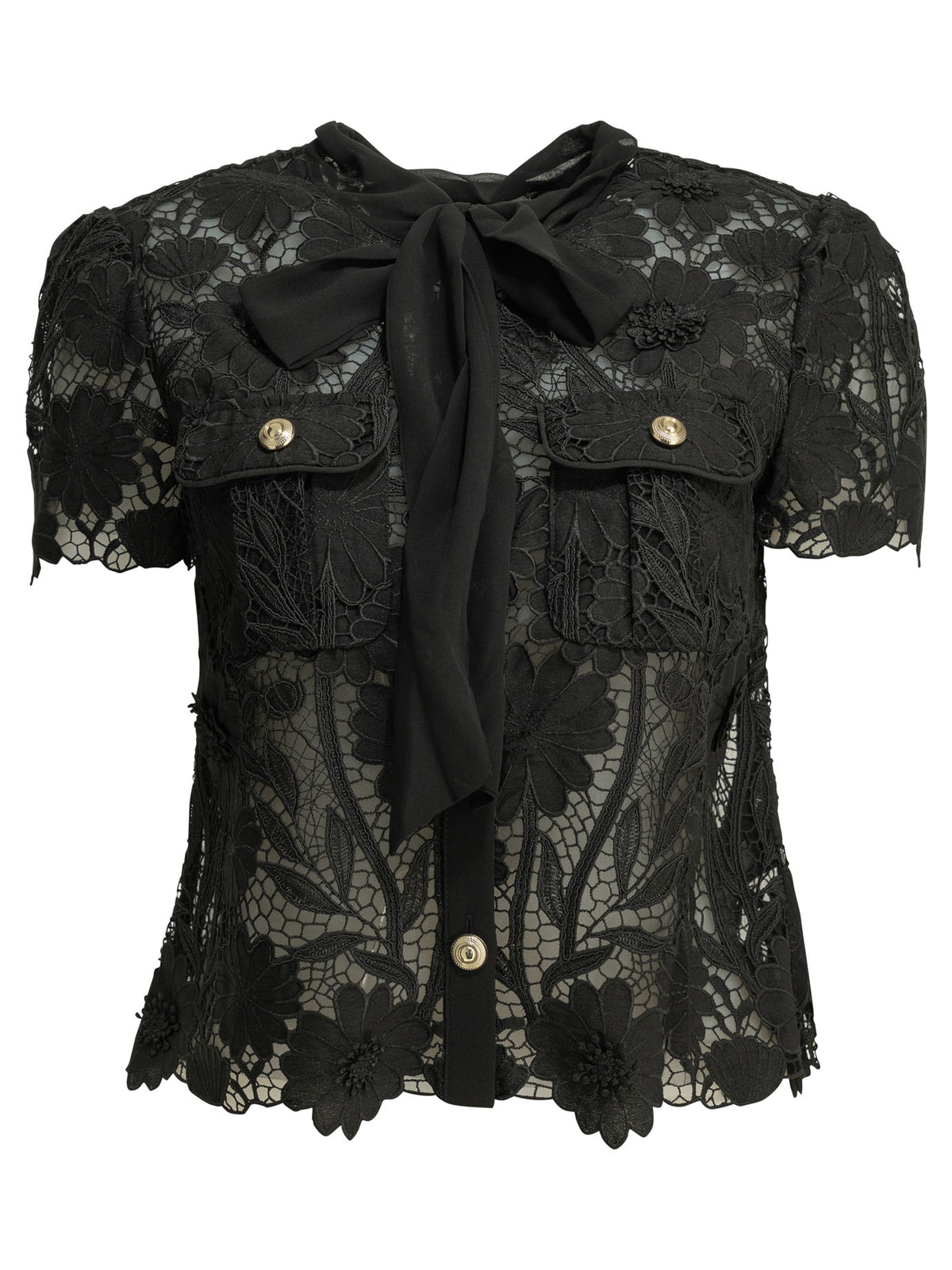 Self-Portrait Lace blouse - Black