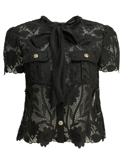 Self-Portrait Lace blouse - Black