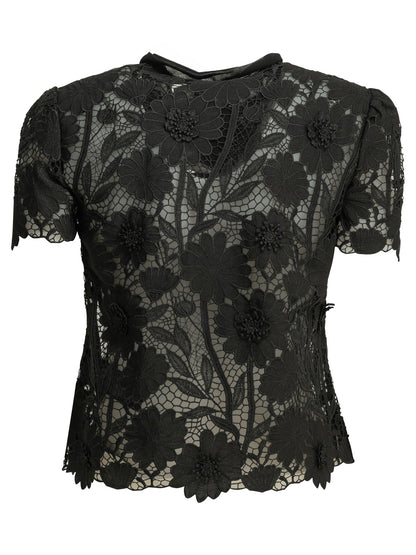 Self-Portrait Lace blouse - Black