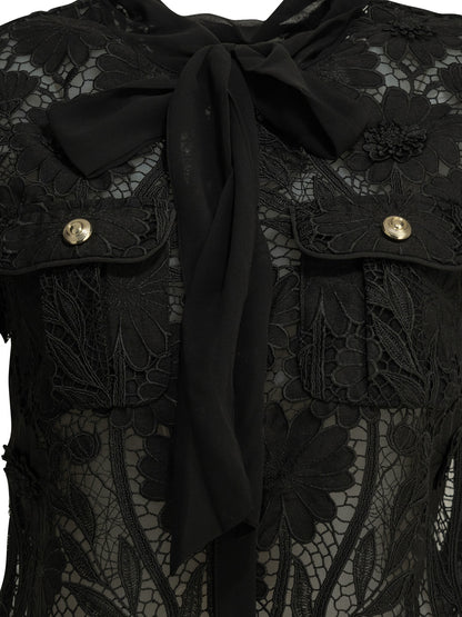 Self-Portrait Lace blouse - Black