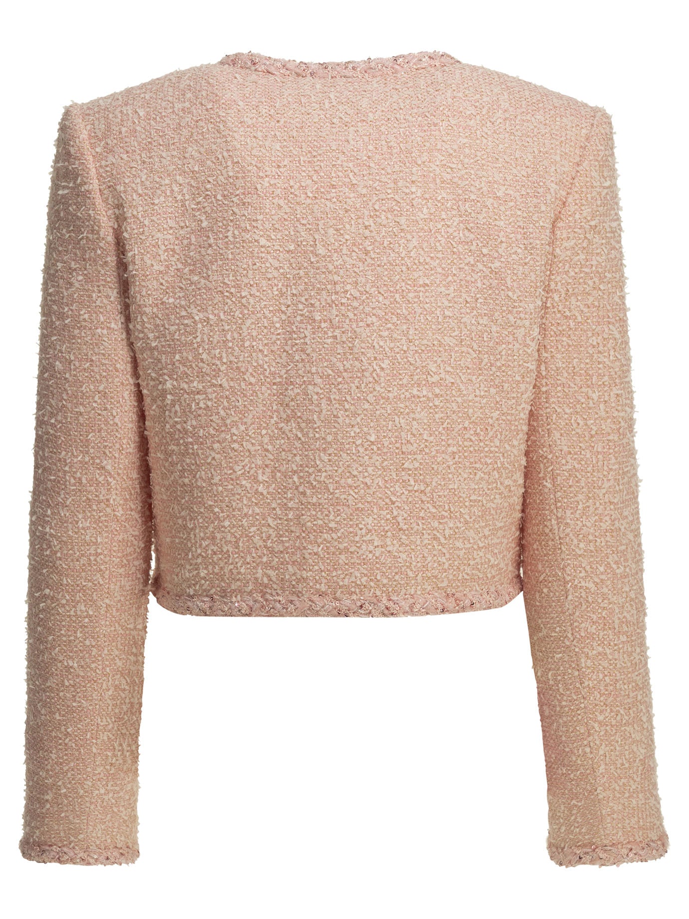 Self-Portrait Bouclé blazer - Pink