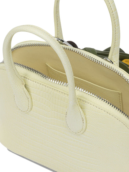 Self-Portrait Small leather handbag - Yellow
