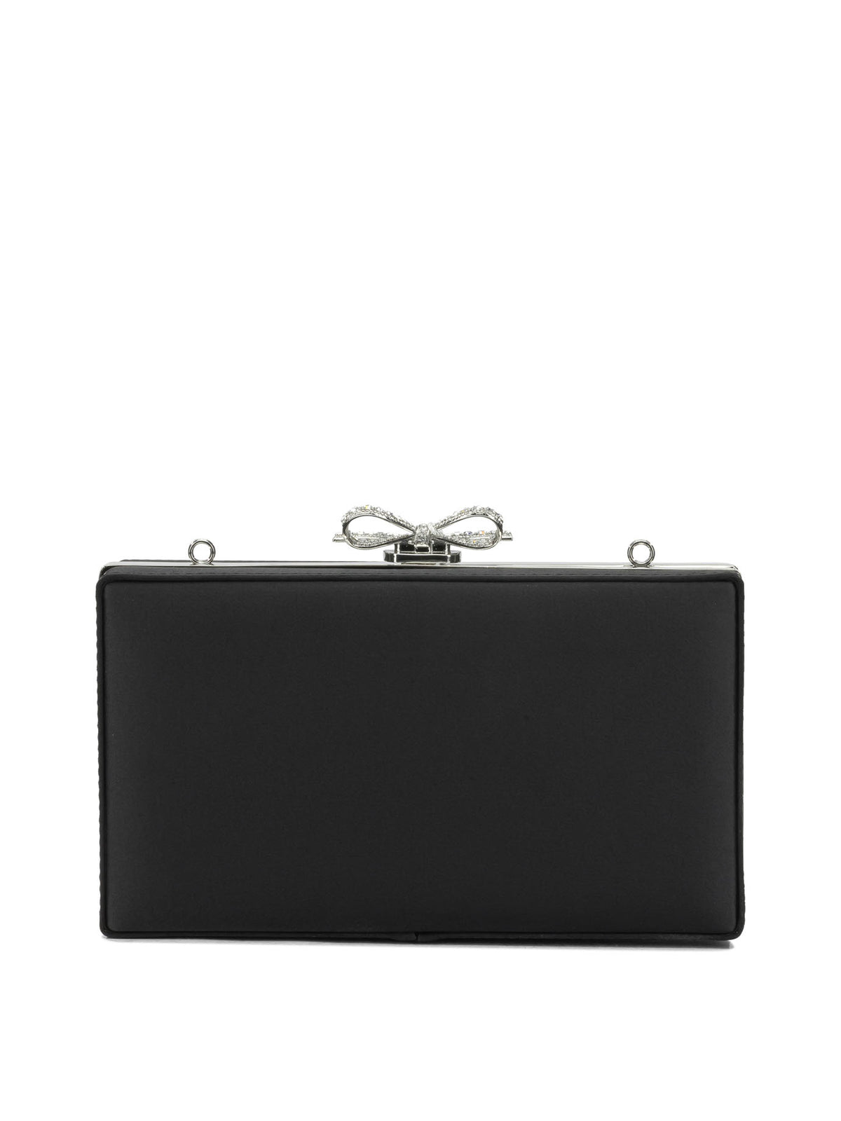 Self-Portrait Crystal Clutch Bag - Silver