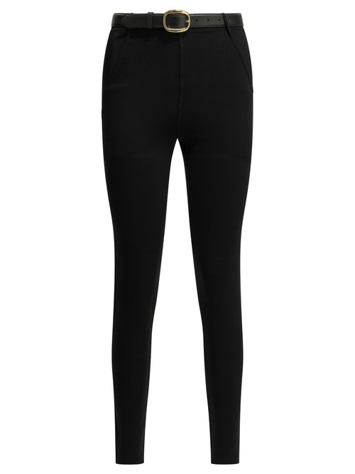 Self-Portrait Knit leggings - Black