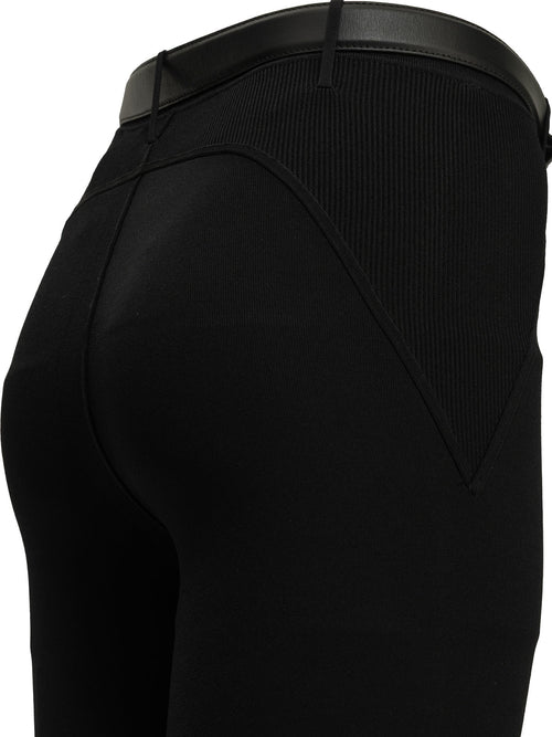 Self-Portrait Knit leggings - Black