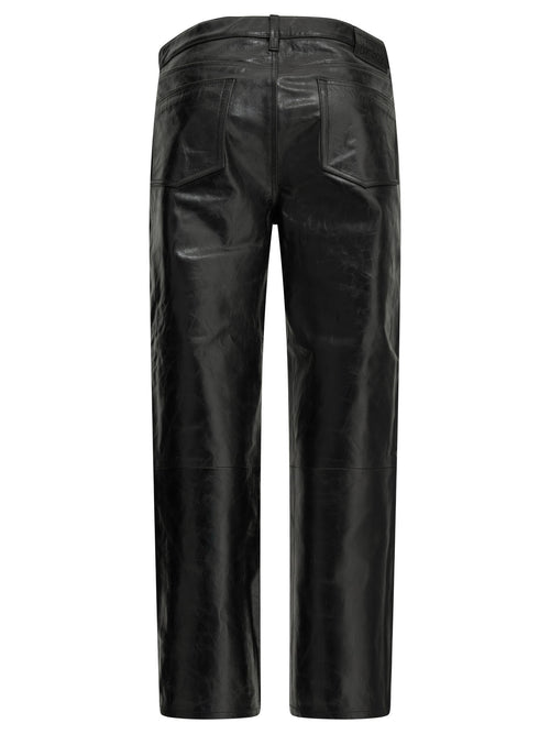 Stüssy Casual leather pants - Black