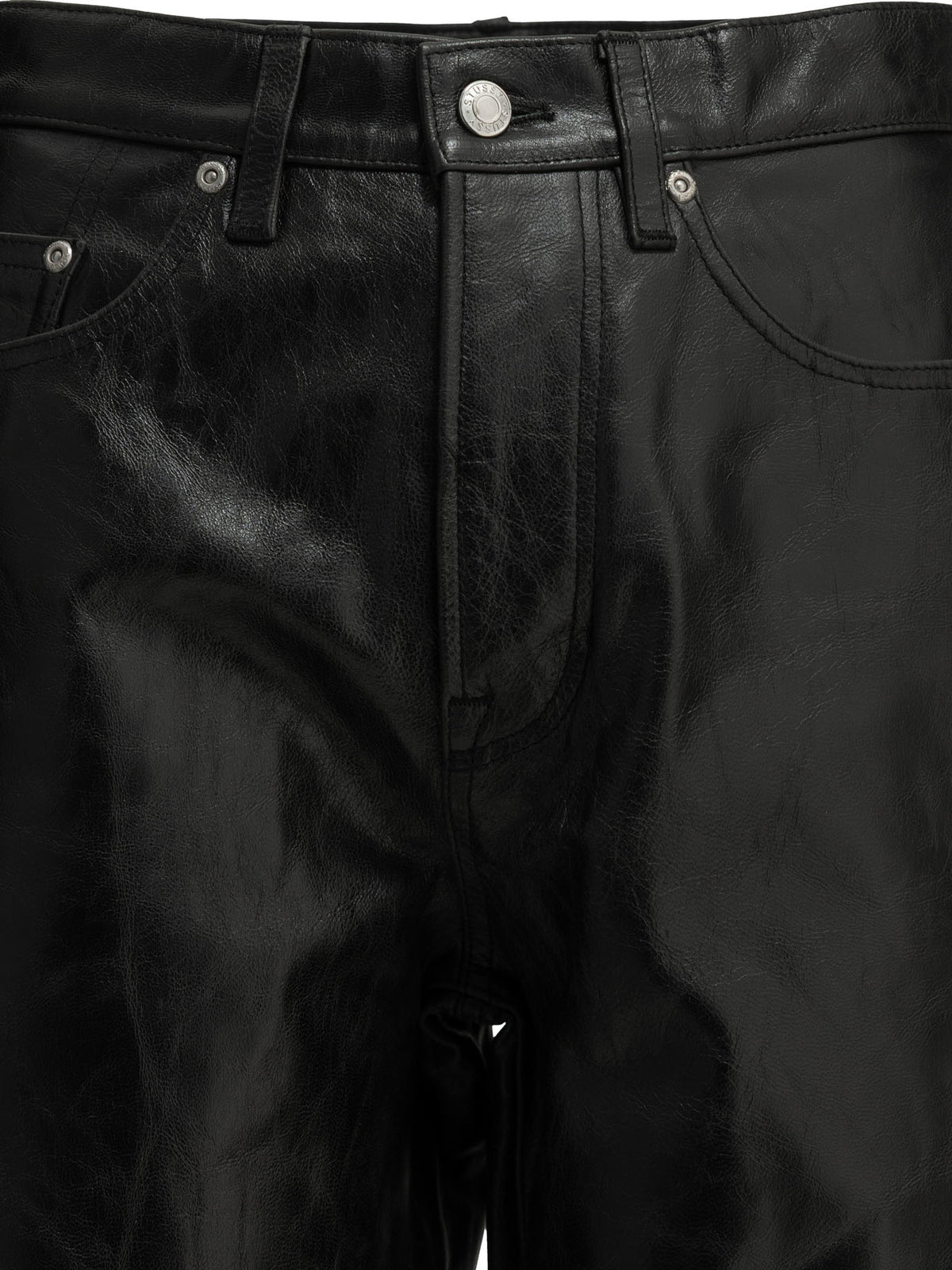 Stüssy Casual leather pants - Black