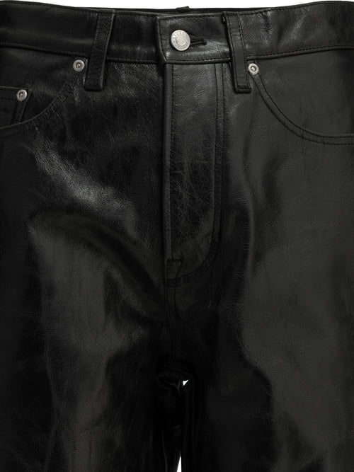Stüssy Casual leather pants - Black