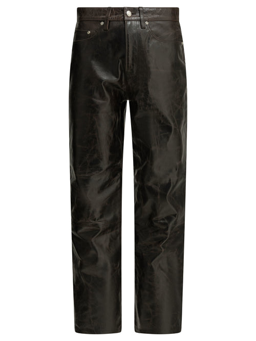 Stüssy Casual leather pants - Brown