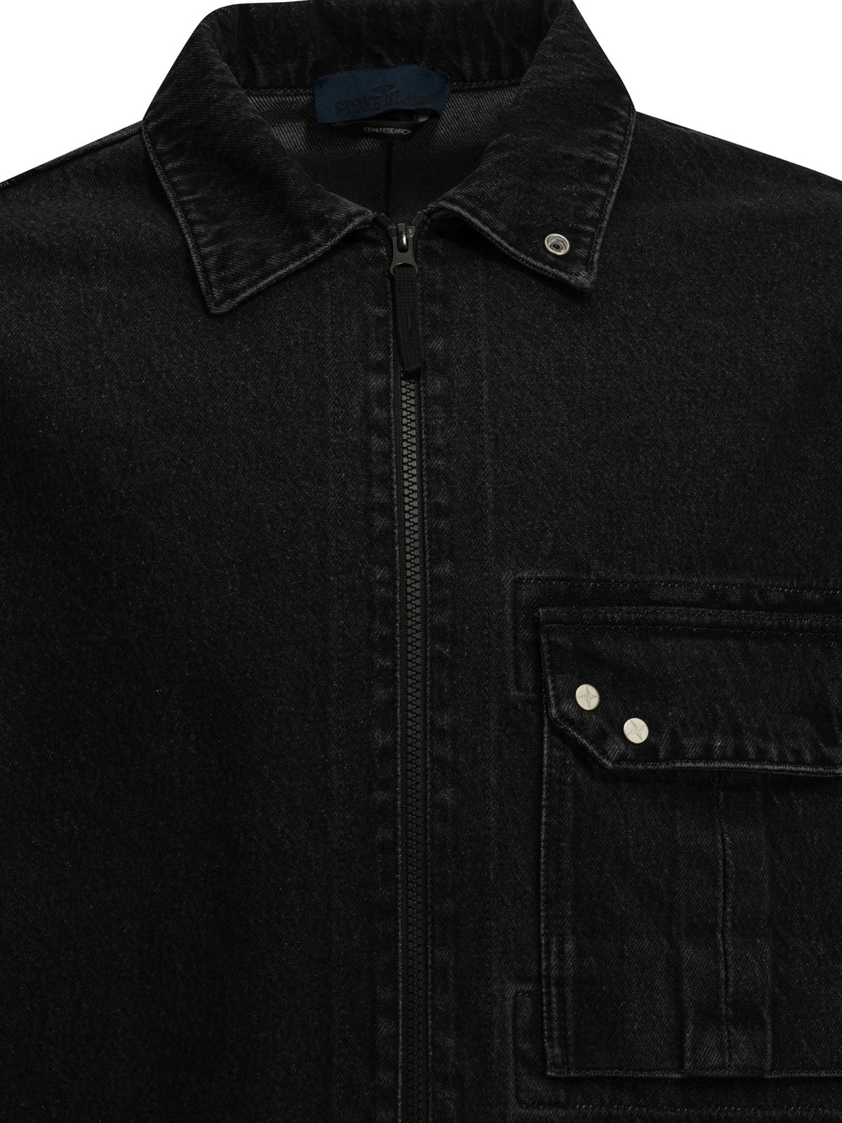 Stone Island Denim overshirt jacket - Black