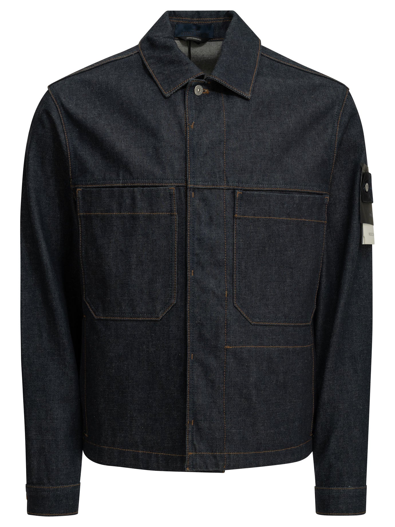 Stone Island "Light Bull" Denim Jacket - Blue