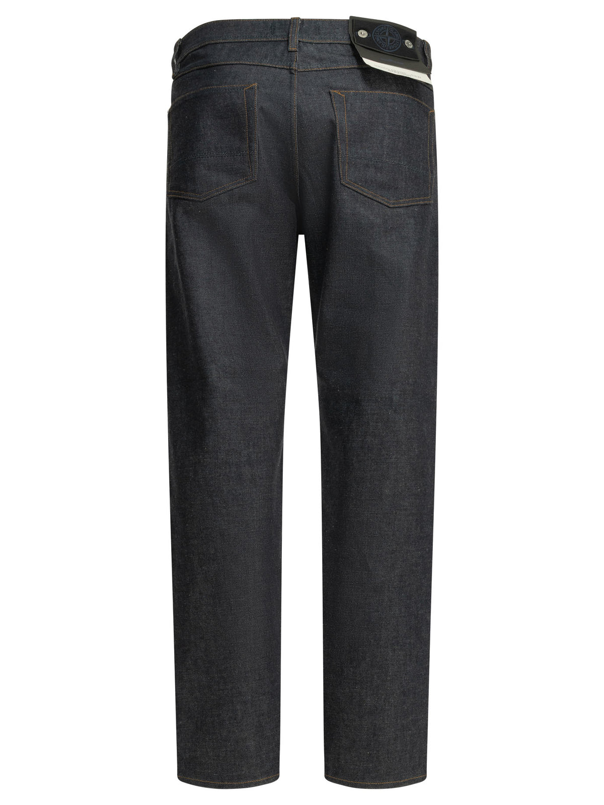 Stone Island "Denim-Raw" Straight-Leg Jeans - Blue