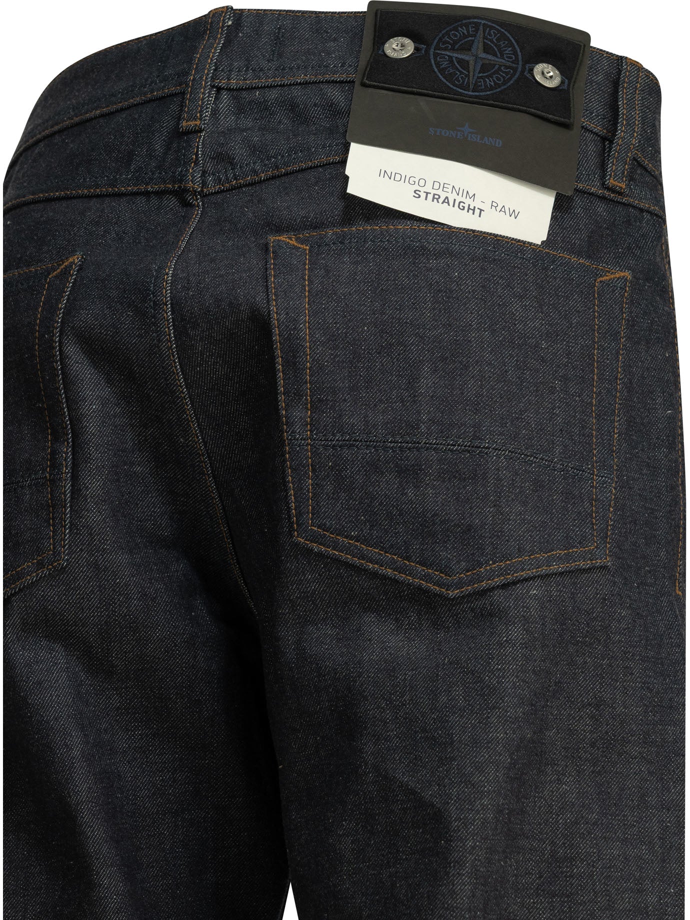 Stone Island "Denim-Raw" Straight-Leg Jeans - Blue