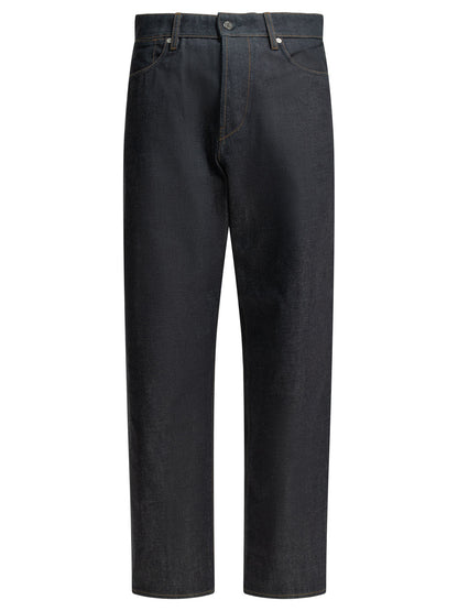 Stone Island "Denim-Raw" Straight-Leg Jeans - Blue