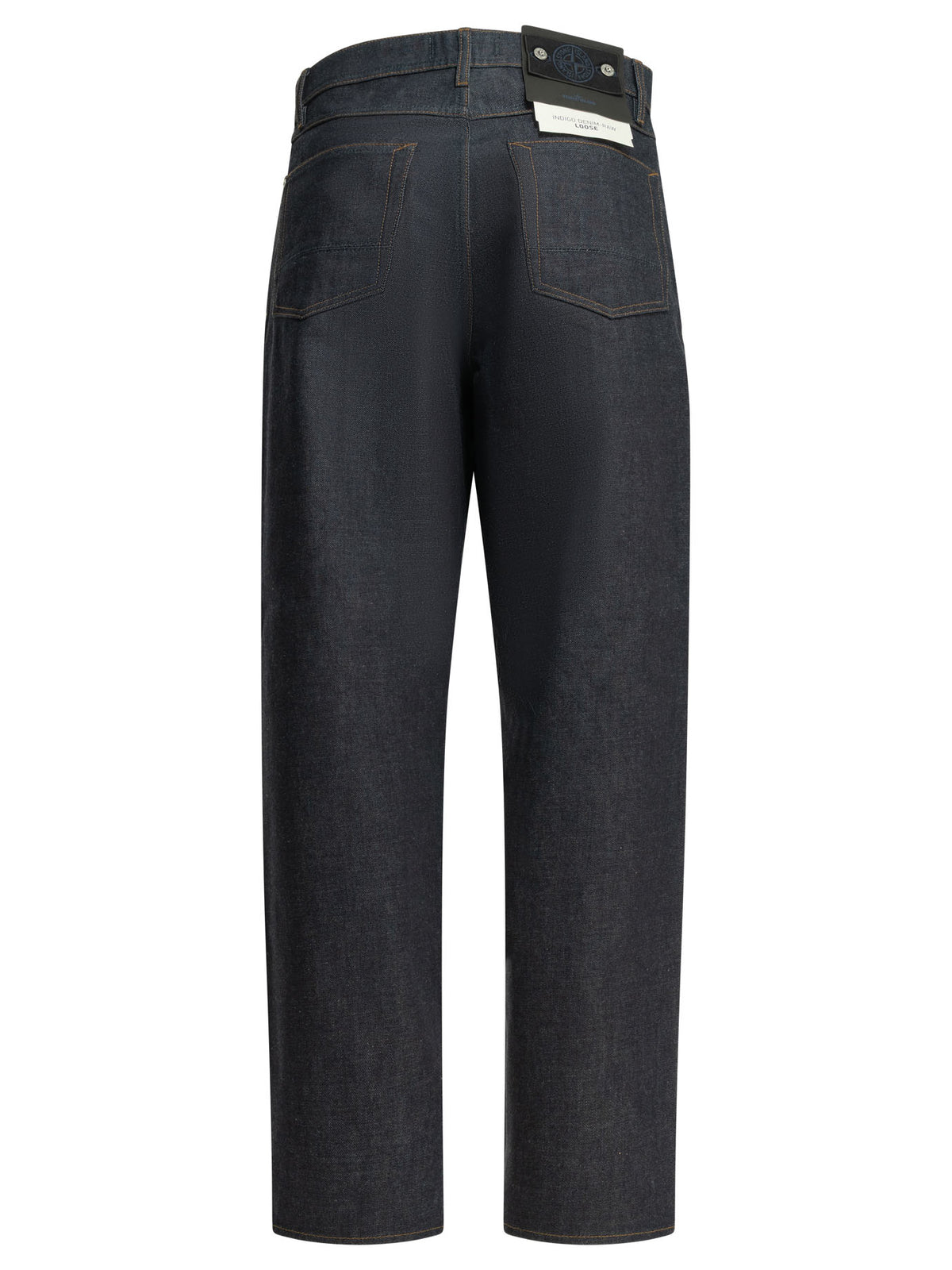 Stone Island "Denim-Raw" Straight-Leg Jeans - Blue