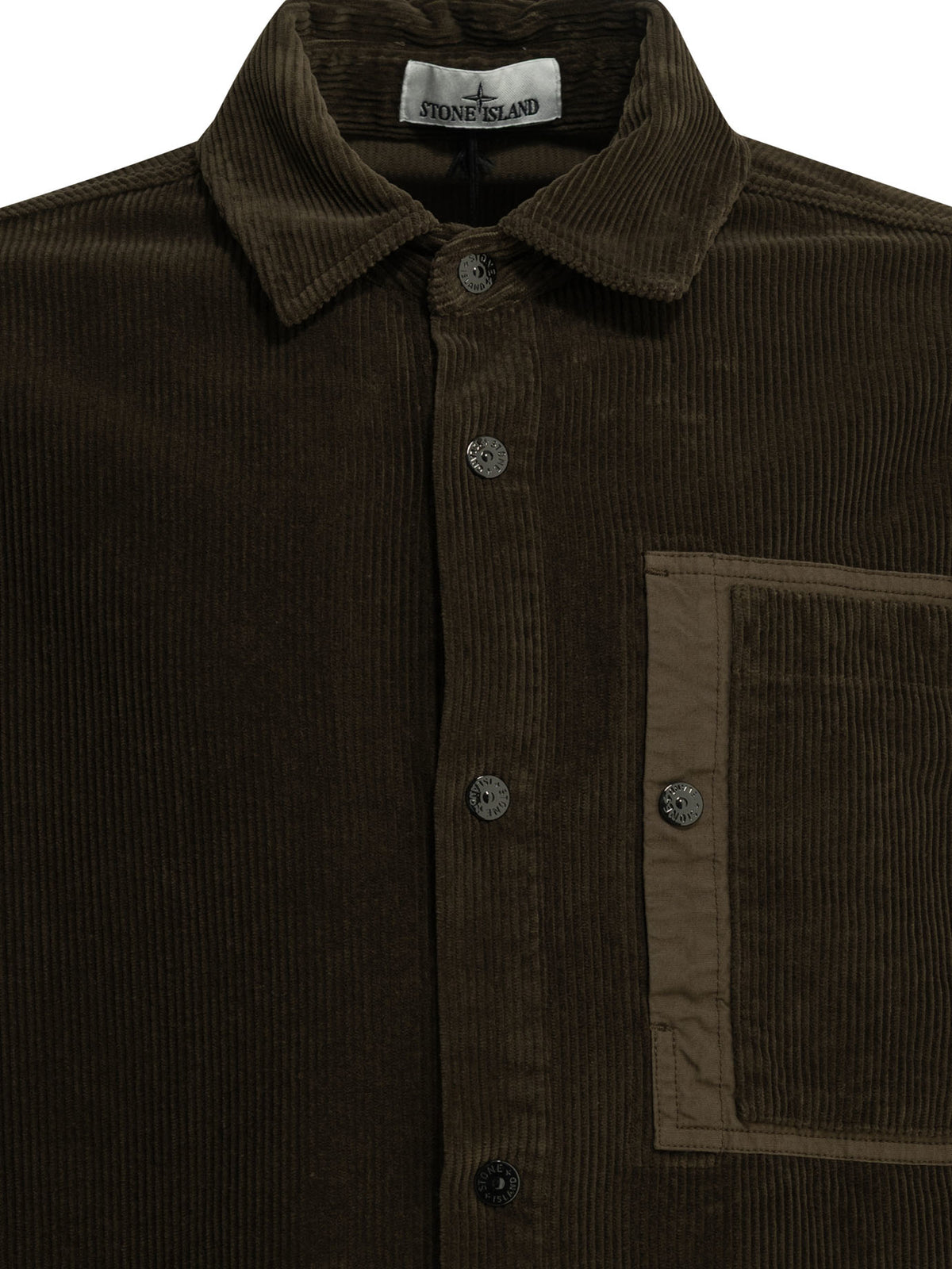 Stone Island "Corduroy 800" Overshirt Jacket - Brown