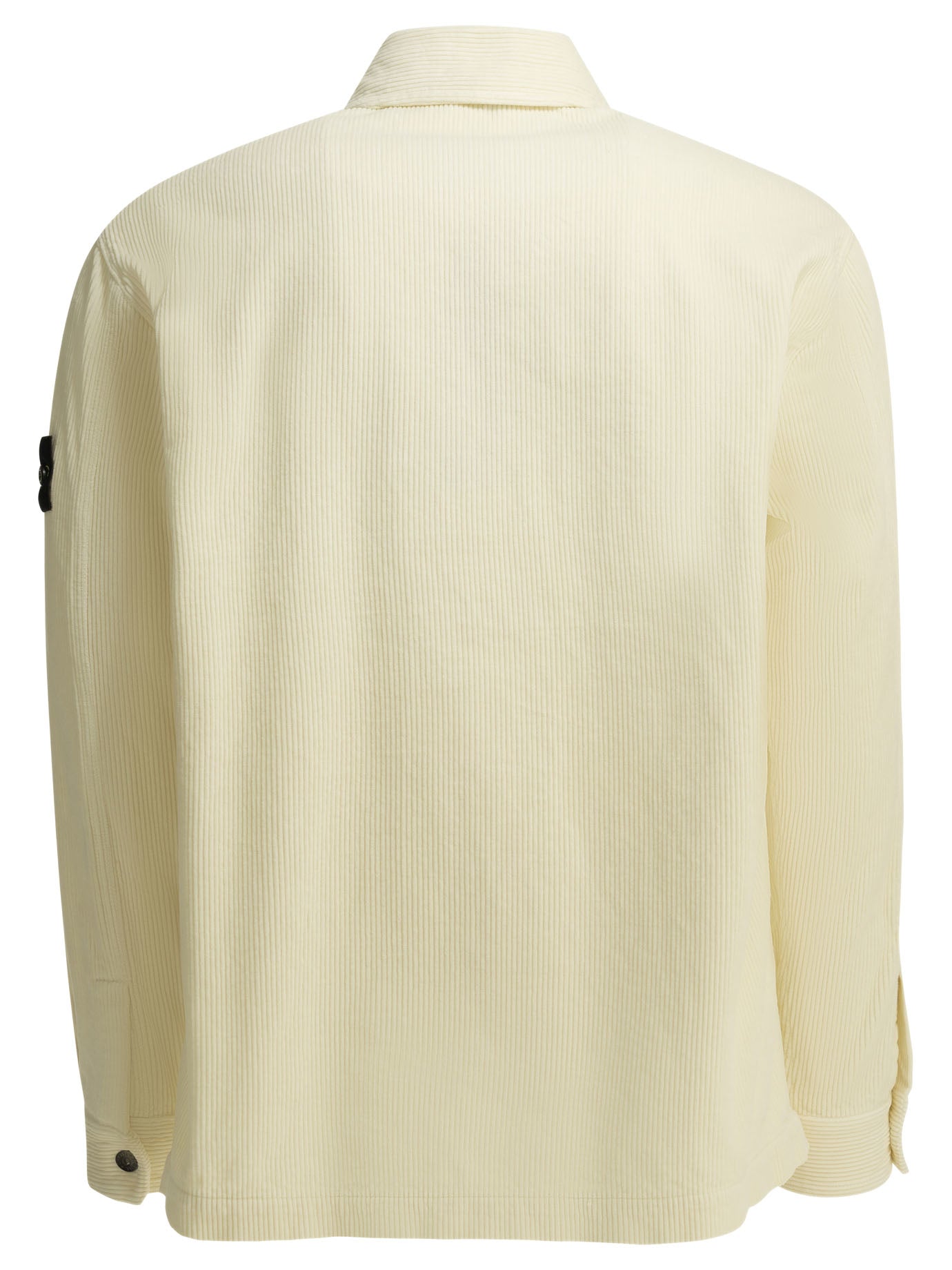 Stone Island "Corduroy 800" Overshirt Jacket - White