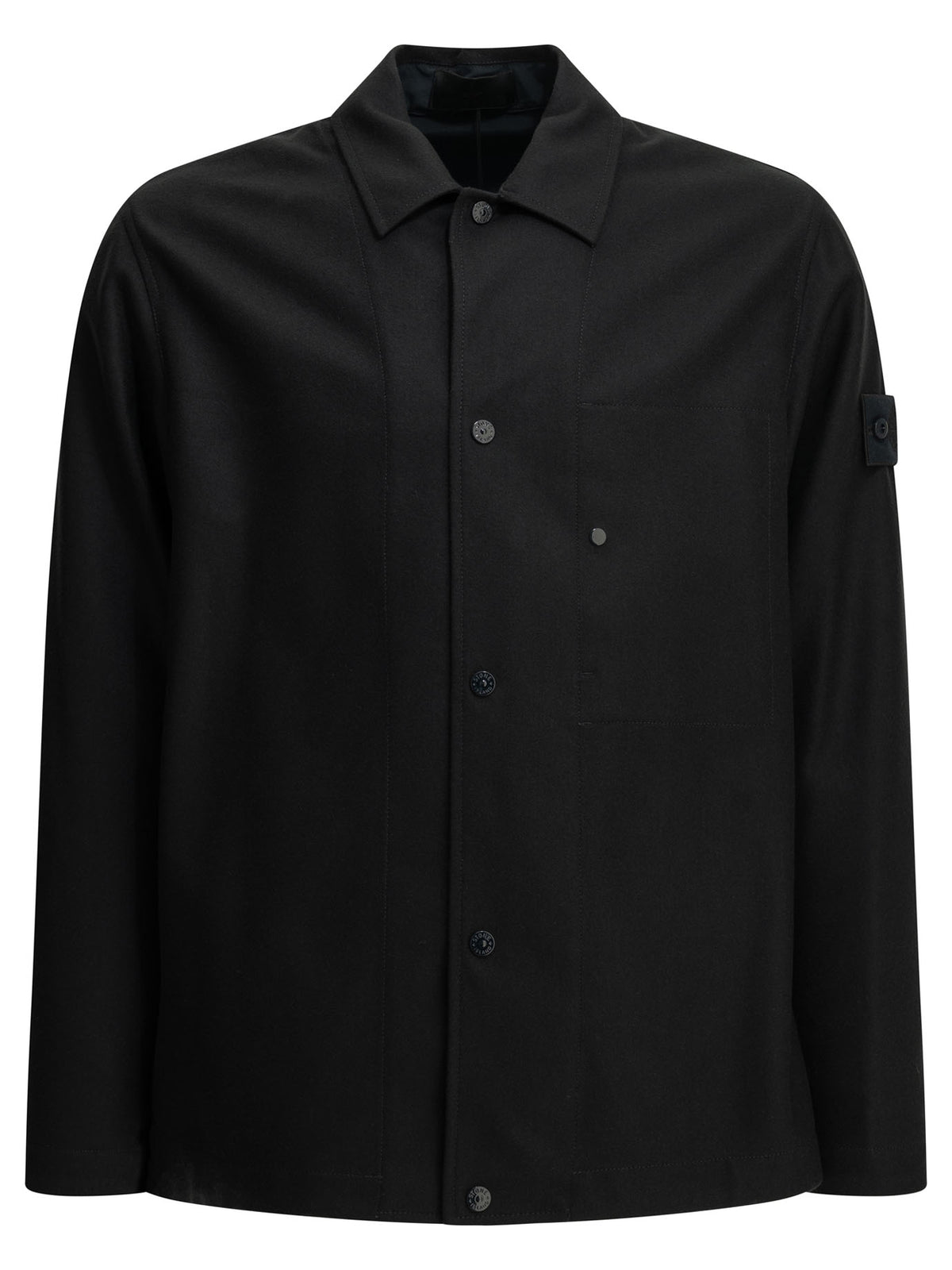 Stone Island Wool blend overshirt jacket - Blue