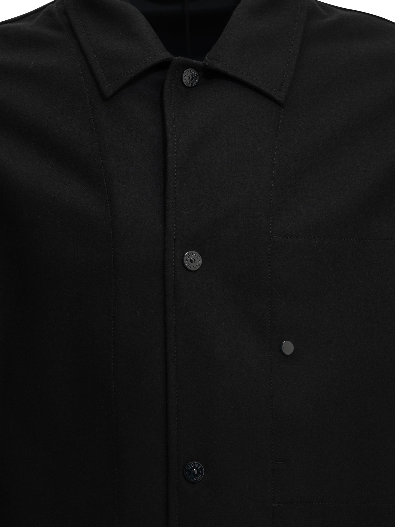 Stone Island Wool blend overshirt jacket - Blue