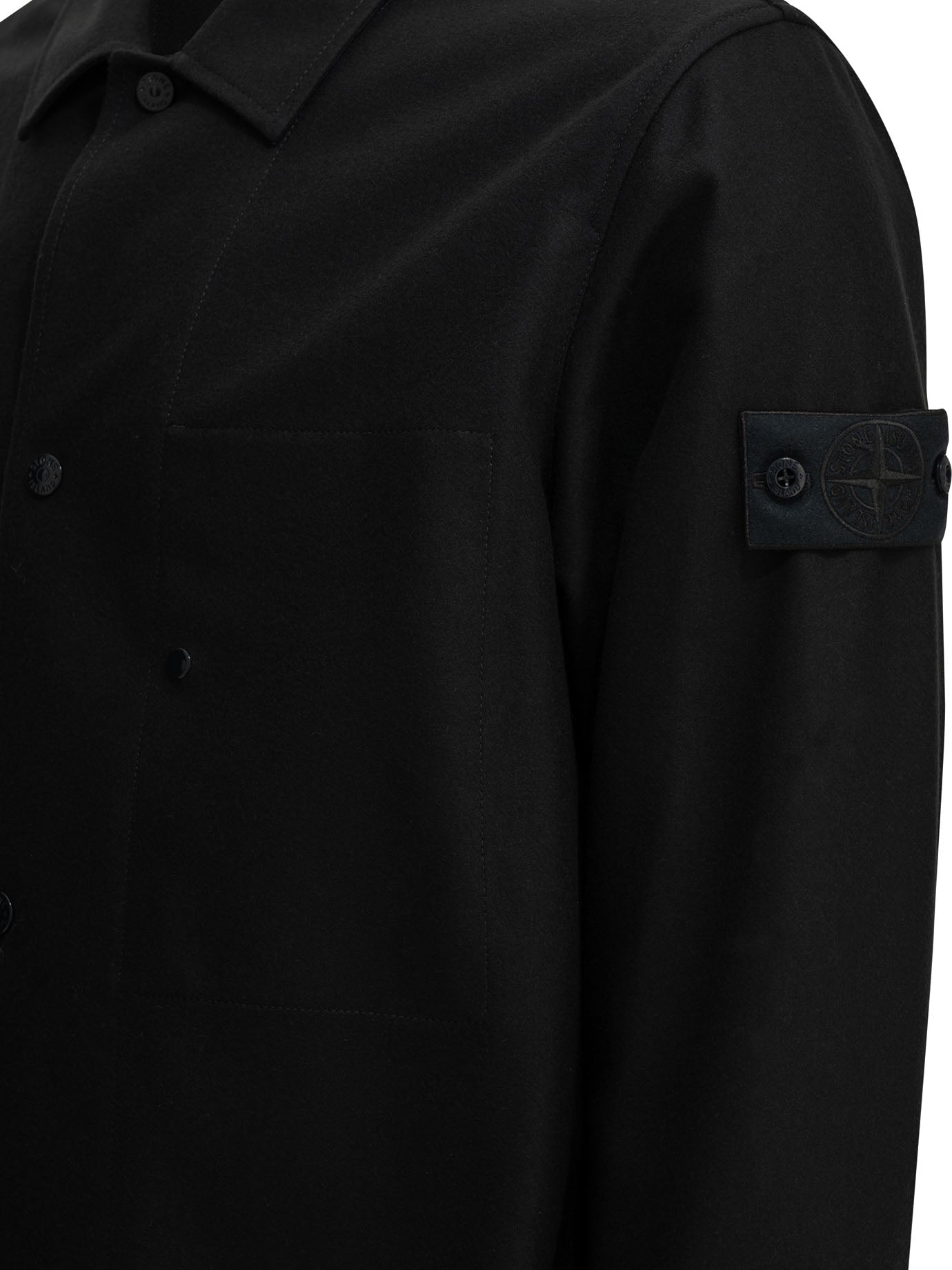 Stone Island Wool blend overshirt jacket - Blue