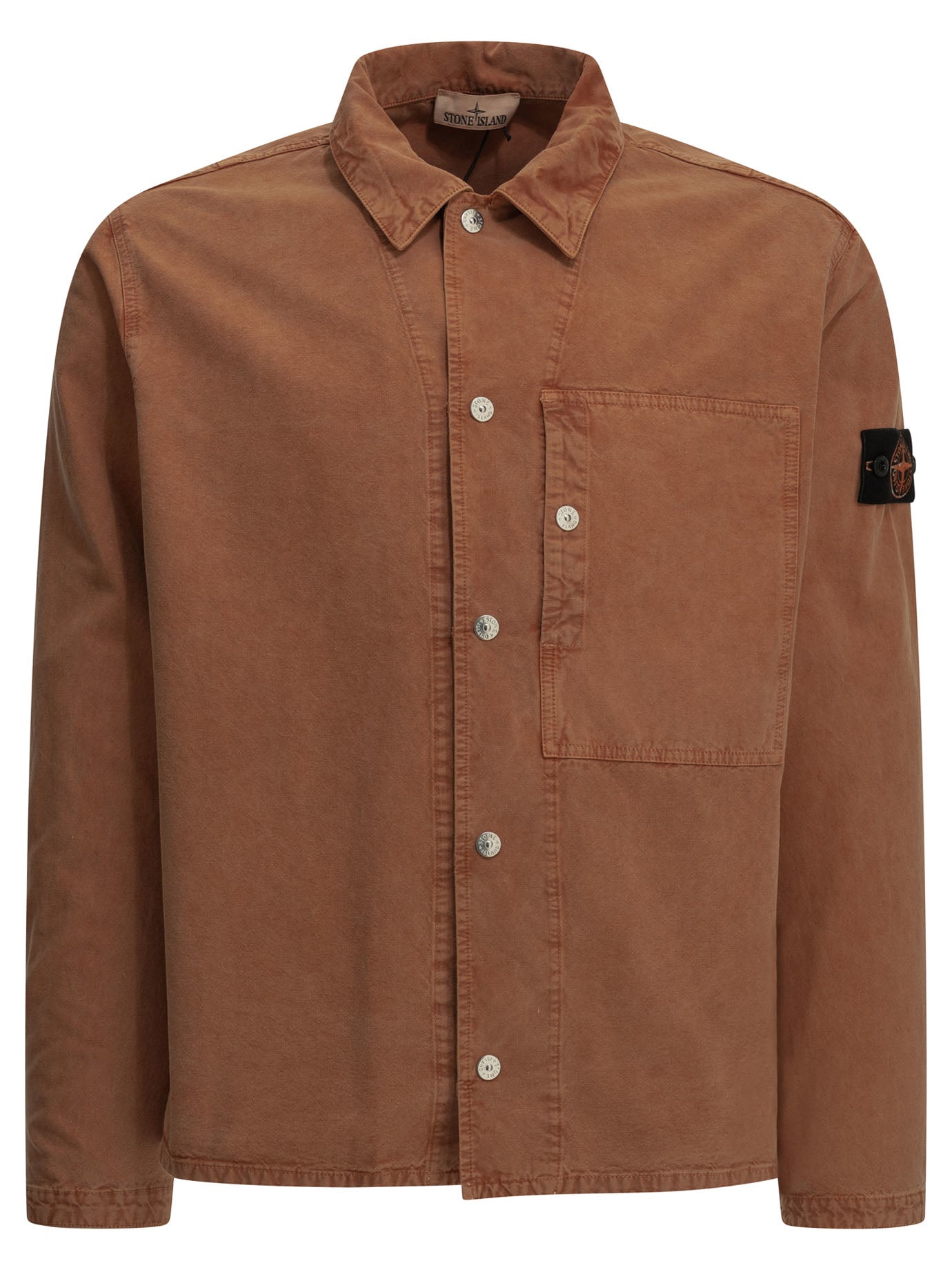 Stone Island "Panama" Overshirt Jacket - Orange