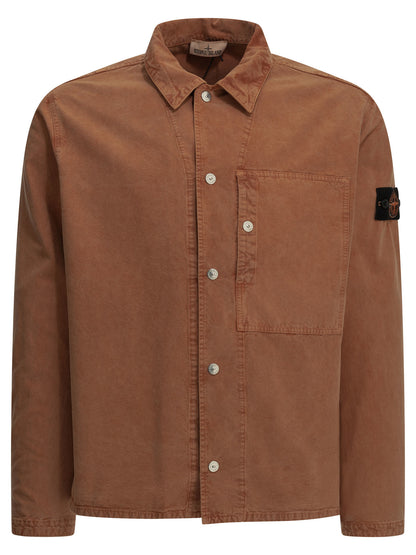 Stone Island "Panama" Overshirt Jacket - Orange