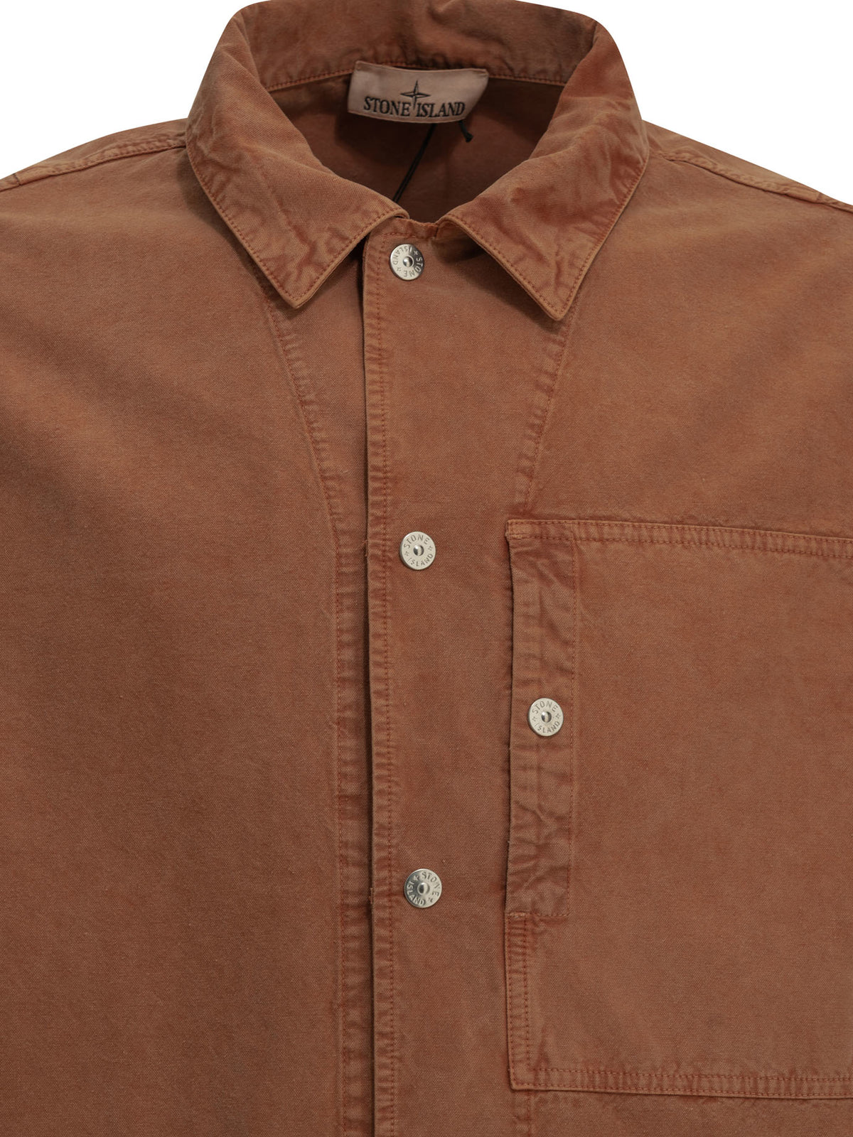 Stone Island "Panama" Overshirt Jacket - Orange
