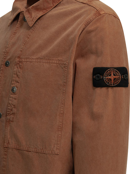 Stone Island "Panama" Overshirt Jacket - Orange