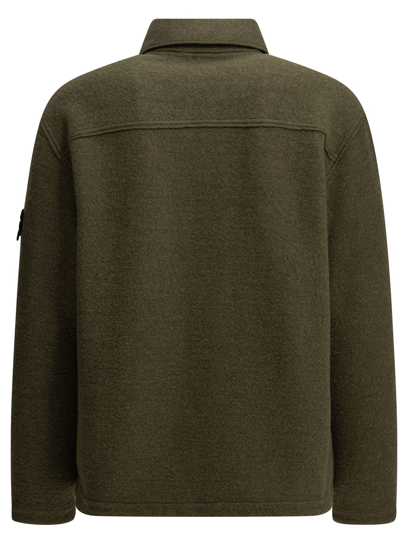 Stone Island "Micro Bouclé" Overshirt Jacket - Green