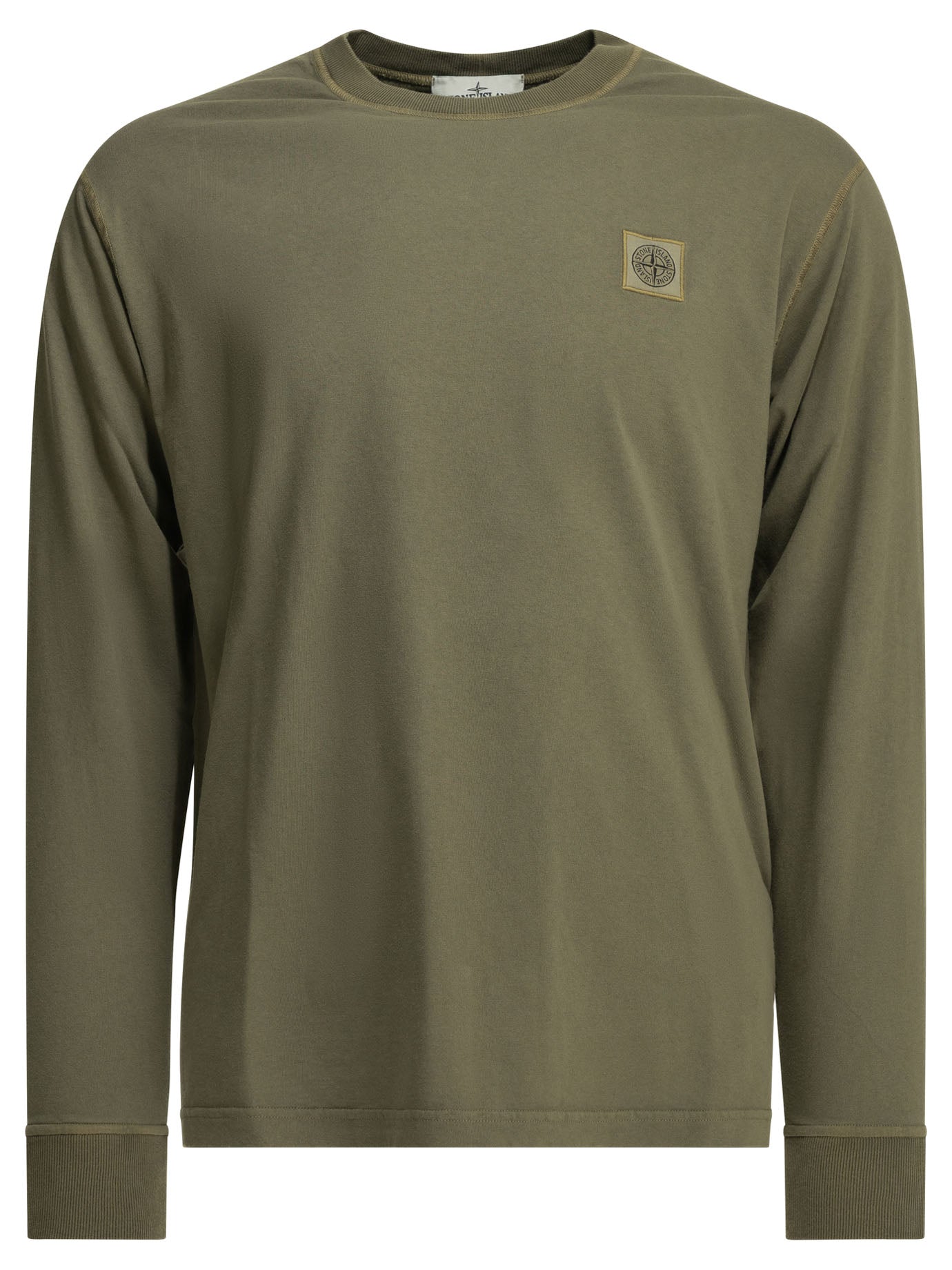 Stone Island "Fissato" Crew-Neck T-Shirt - Green
