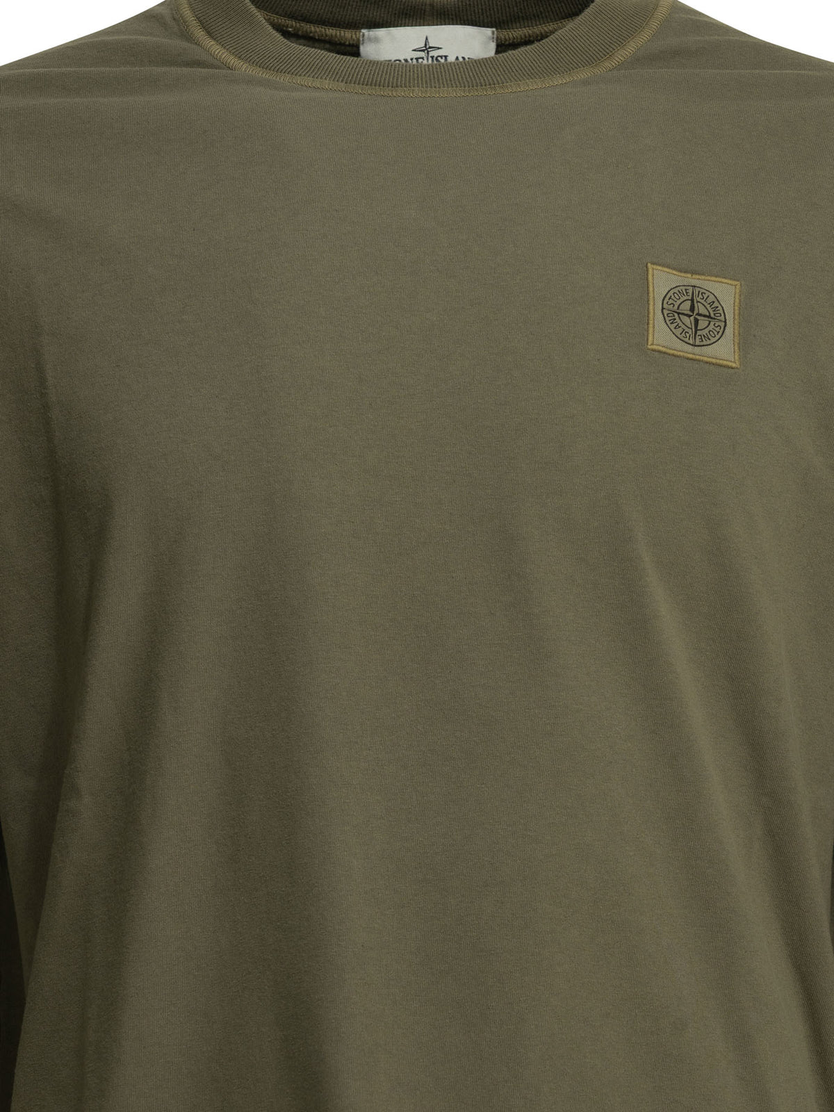 Stone Island "Fissato" Crew-Neck T-Shirt - Green