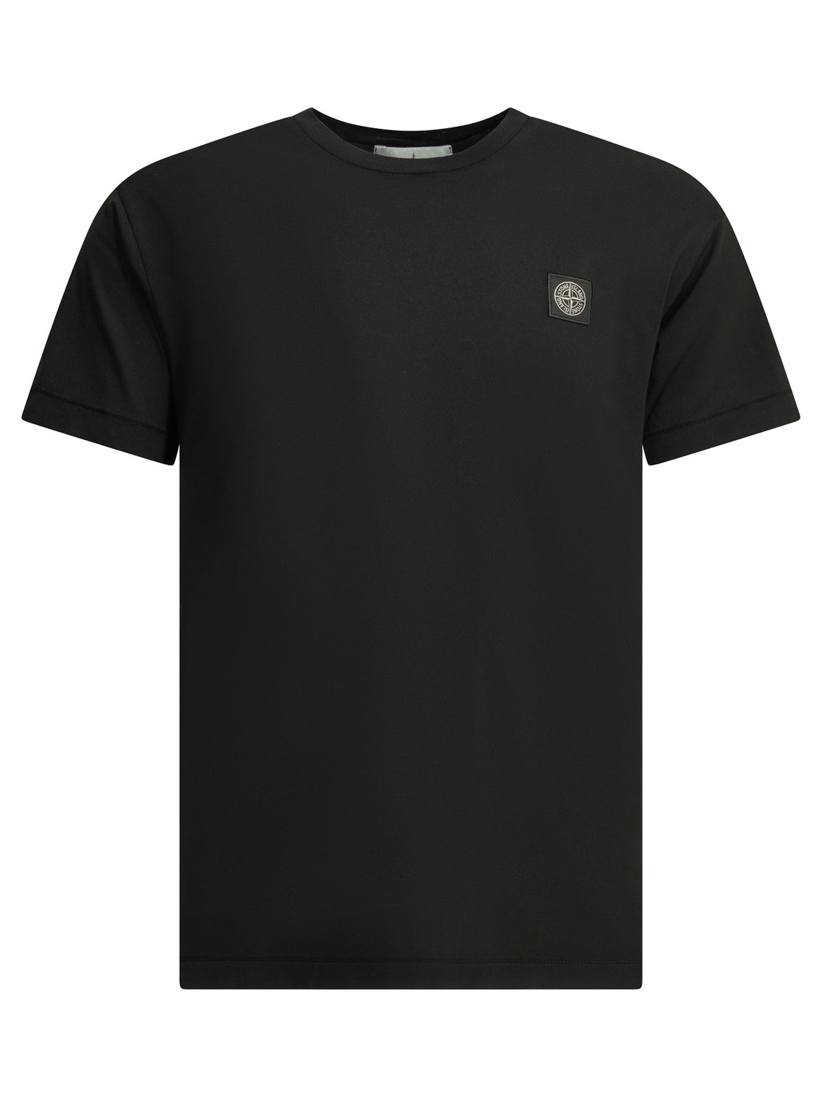 Stone Island Crewneck T-shirt with logo - Black