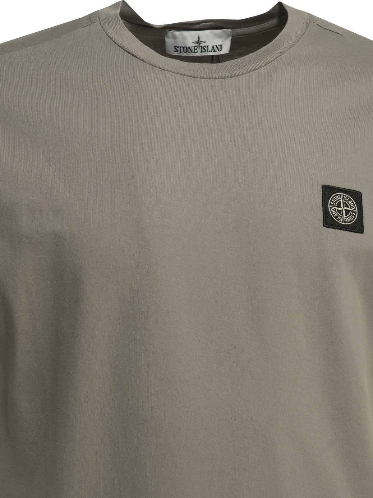 Stone Island Crewneck T-shirt with logo - Grey