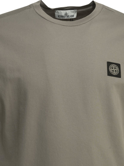 Stone Island Crewneck T-shirt with logo - Grey