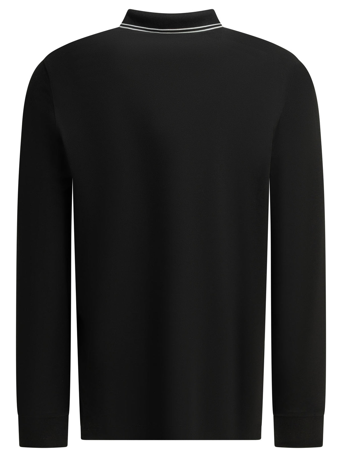 Stone Island Button-down polo shirt with logo - Black