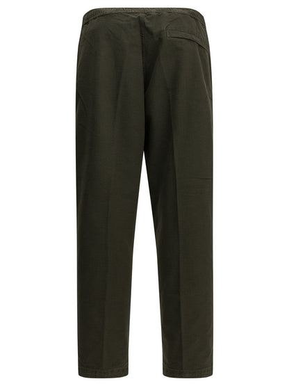 Stone Island "Organic Cotton Ripstop" Cargo Pants - Green