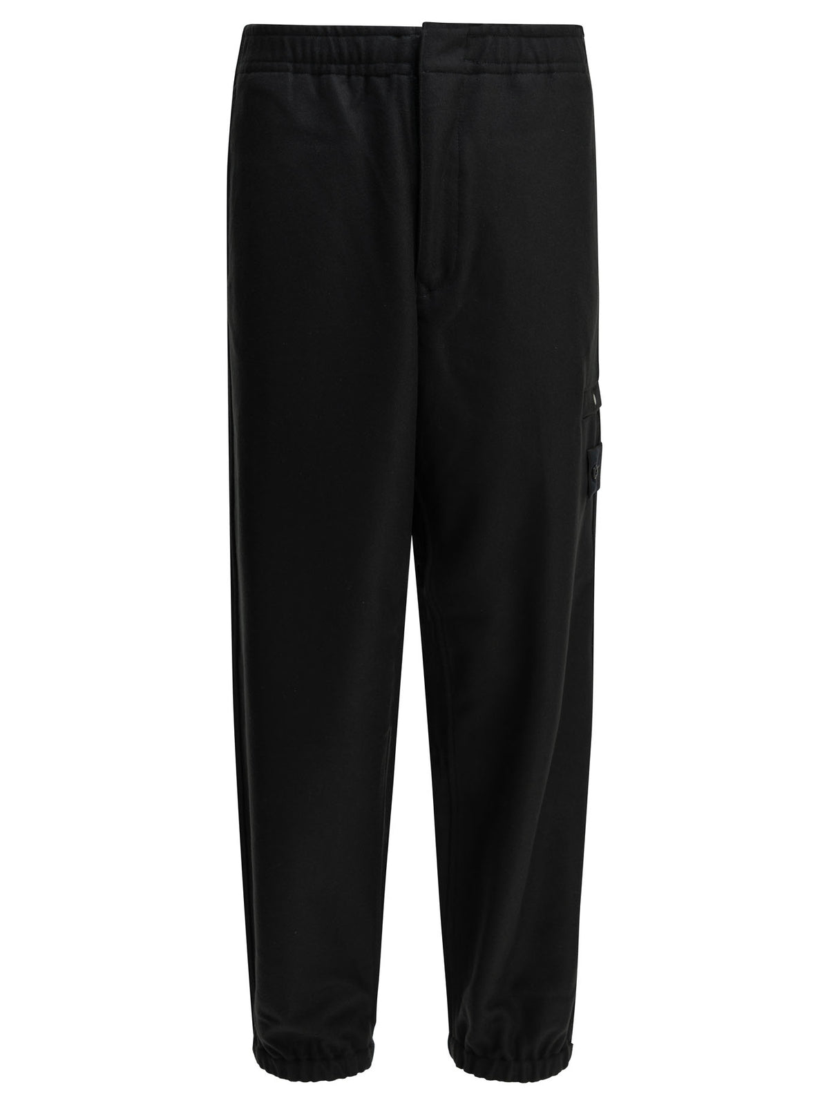 Stone Island Casual wool flannel pants - Blue