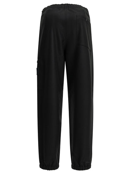 Stone Island Casual wool flannel pants - Blue