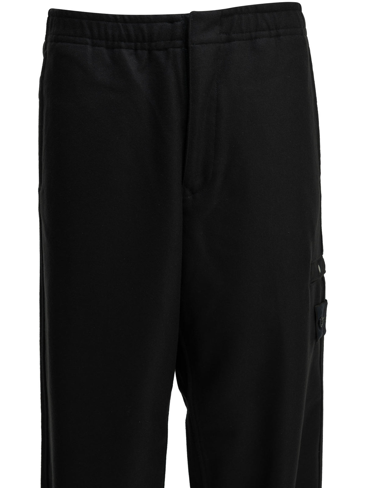 Stone Island Casual wool flannel pants - Blue