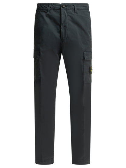 Stone Island "Stretch Organic Cotton Twill" Cargo pants - Blue