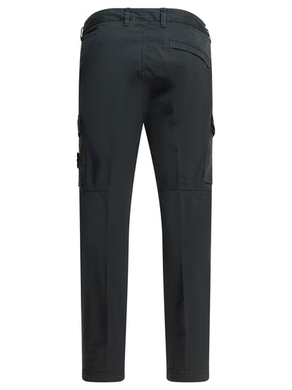 Stone Island "Stretch Organic Cotton Twill" Cargo pants - Blue