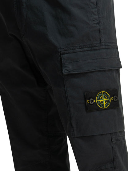 Stone Island "Stretch Organic Cotton Twill" Cargo pants - Blue