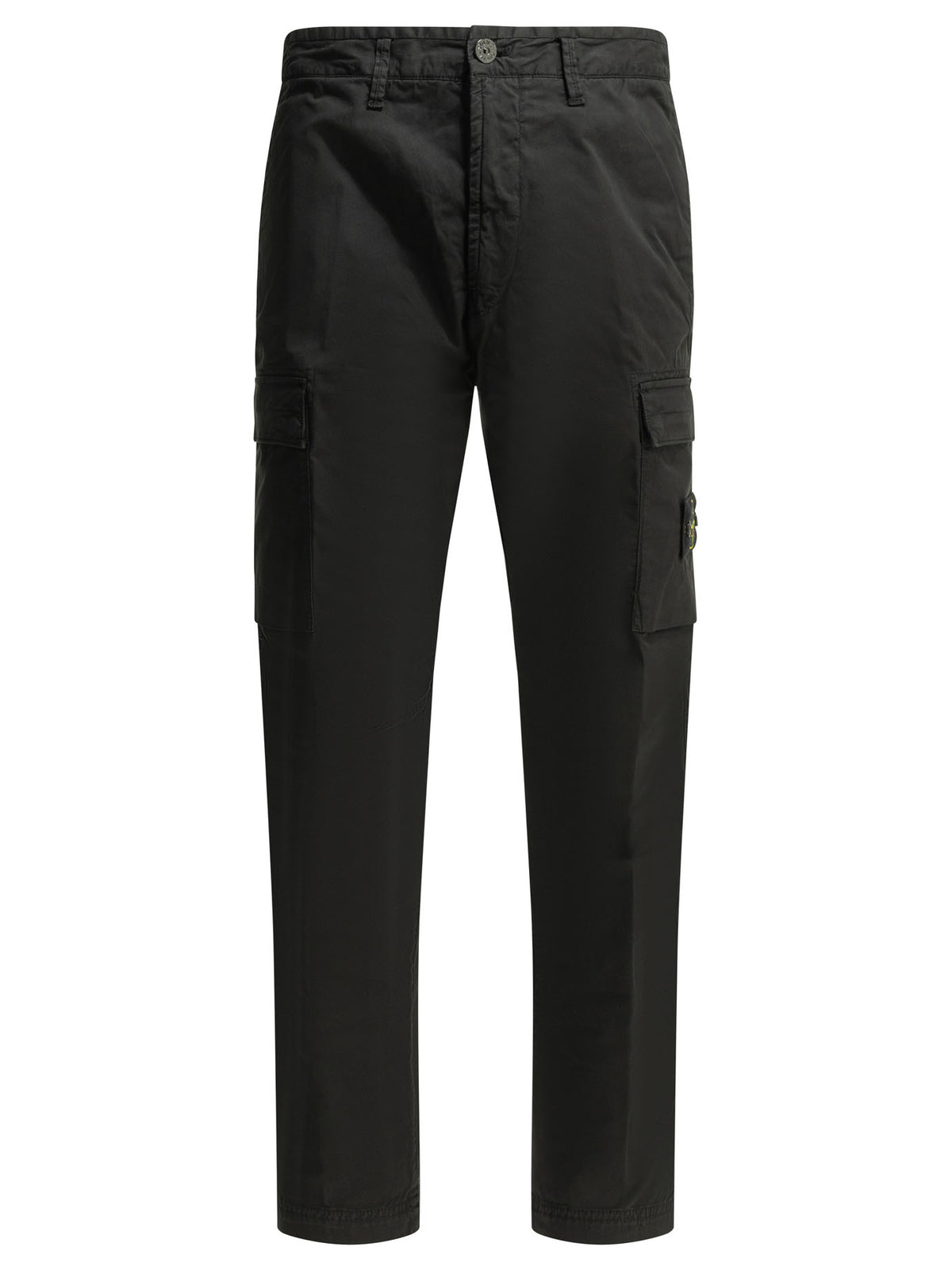Stone Island "Stretch Organic Cotton Twill" Cargo pants - Black