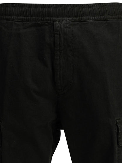 Stone Island "Stretch Organic Broken Twill" Cargo Pants - Black
