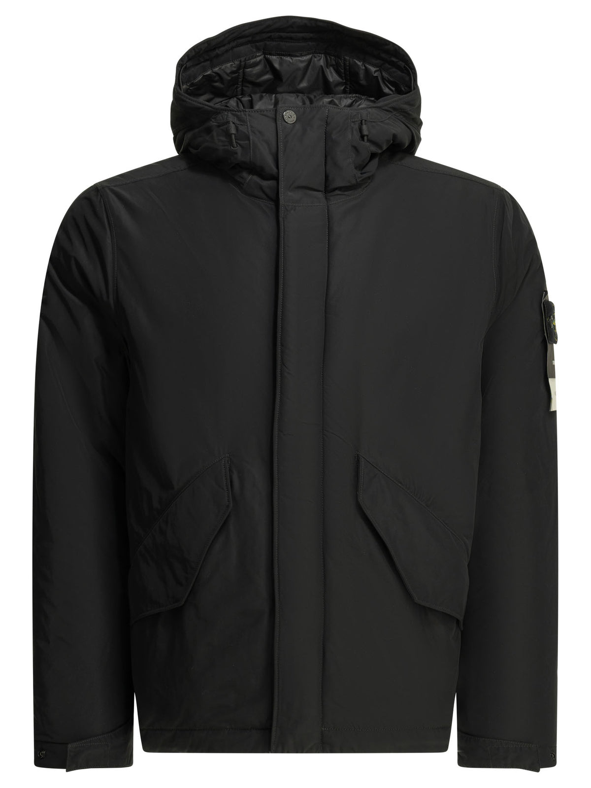 Stone Island "Crinkle Reps NY" Short Down Jacket - Black