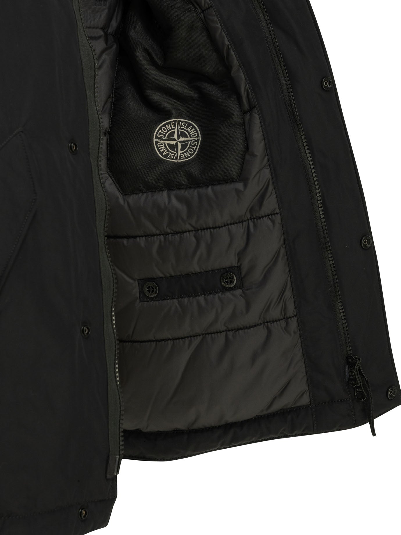 Stone Island "Crinkle Reps NY" Short Down Jacket - Black